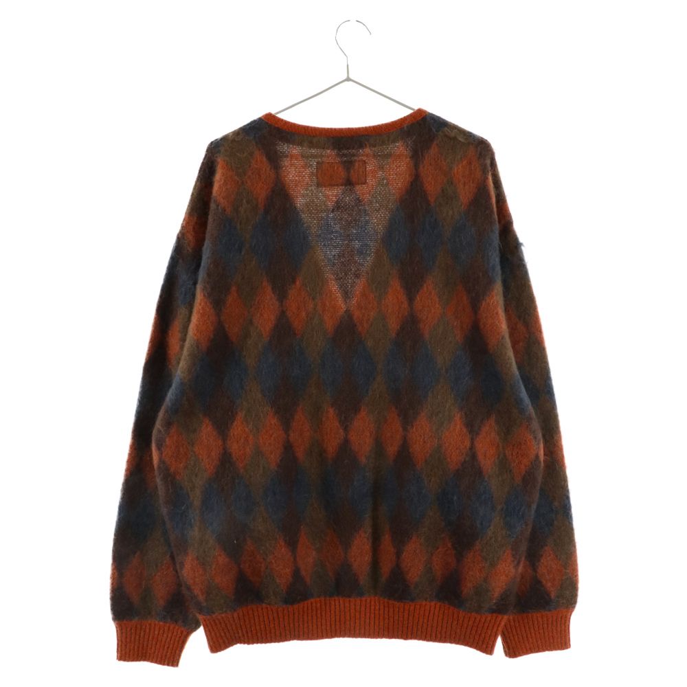 WACKO MARIA (ワコマリア) 21AW DIAMOND MOHAIR CARDIGAN ダイアモンド 