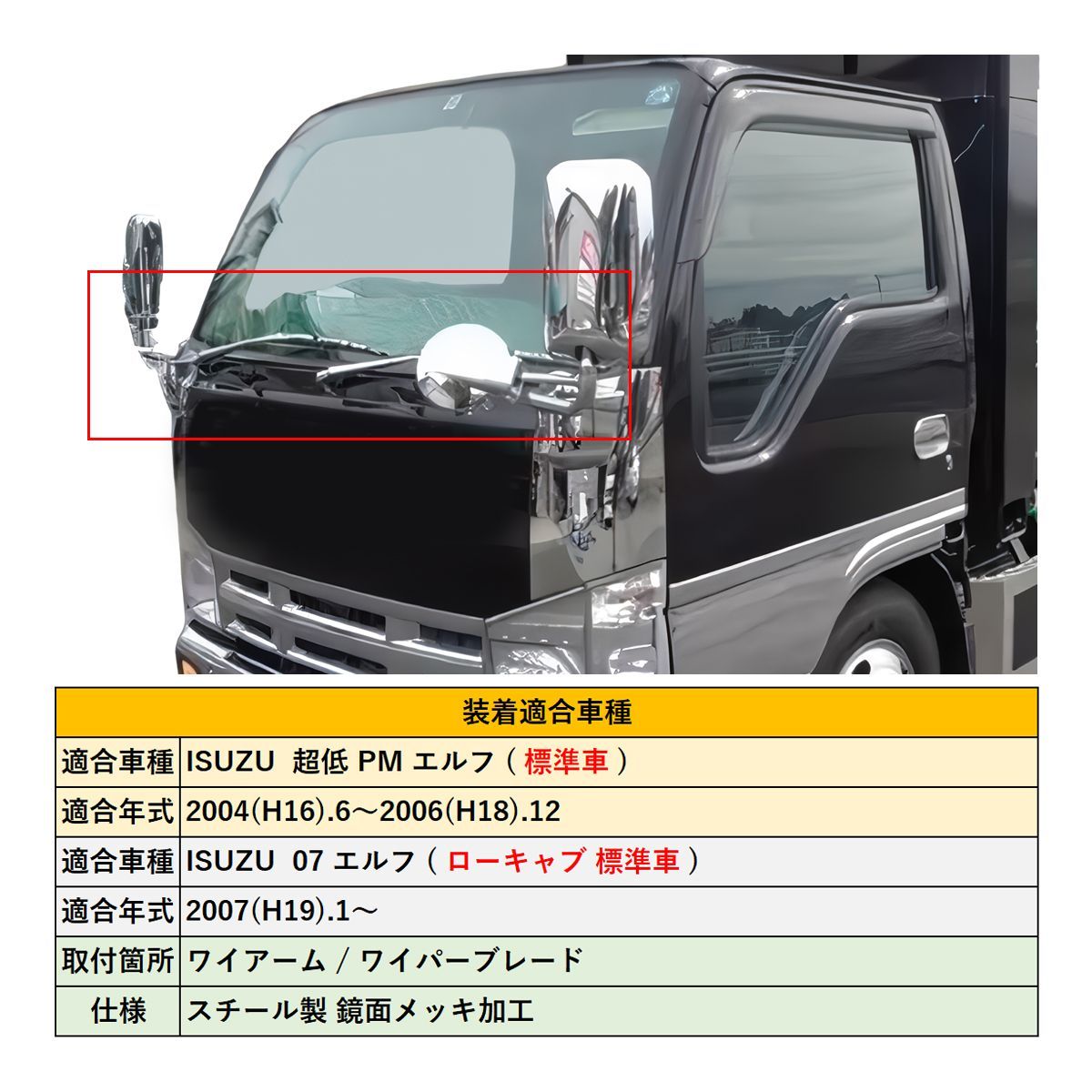 いすゞ 07エルフ ローキャブ 標準車 PMエルフ メッキ PMエルフ 07 