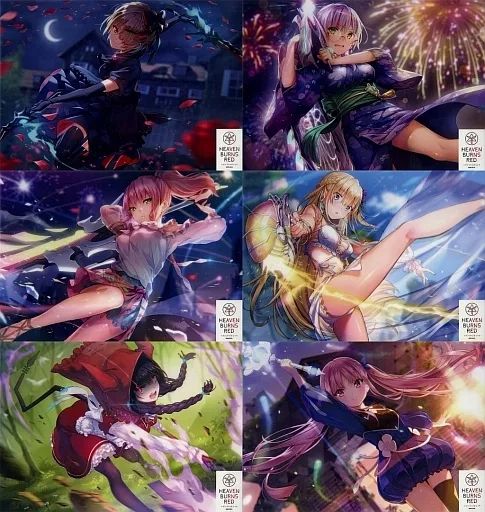 中古】クリアポスター 全6種セット A3クリアポスター 「ヘブンバーンズ