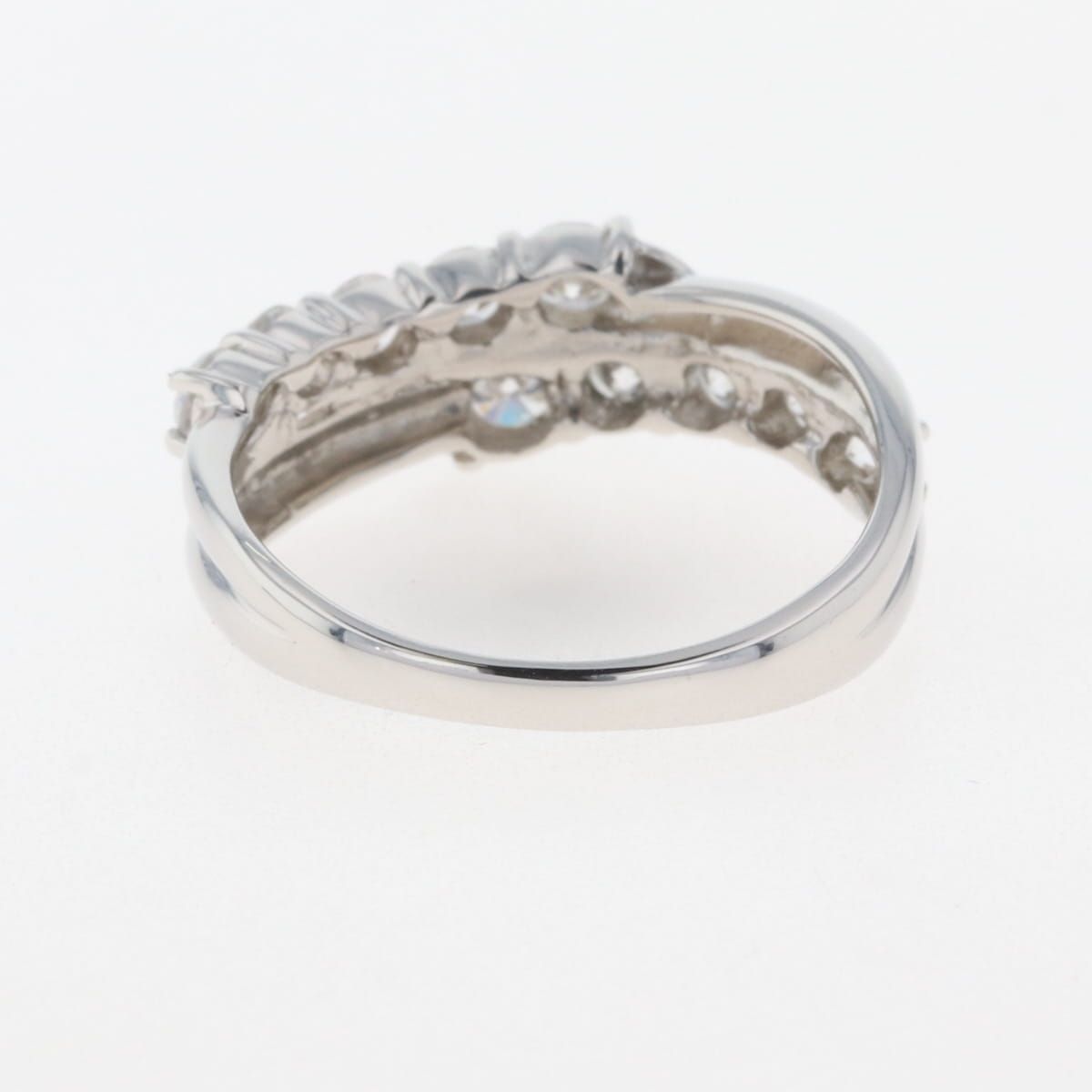 在庫一掃】 メレダイヤ デザインリング プラチナ 指輪 リング 16号  