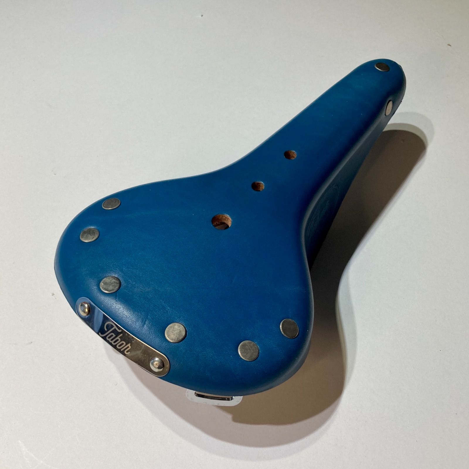 タボール Tabor 自転車 レザーサドル ポルトガル製 きれいな青です 