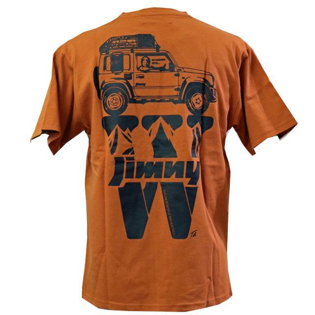 ウィルダネスエクスペリエンス×スズキジムニー　W JIMNY TEE　オレンジ