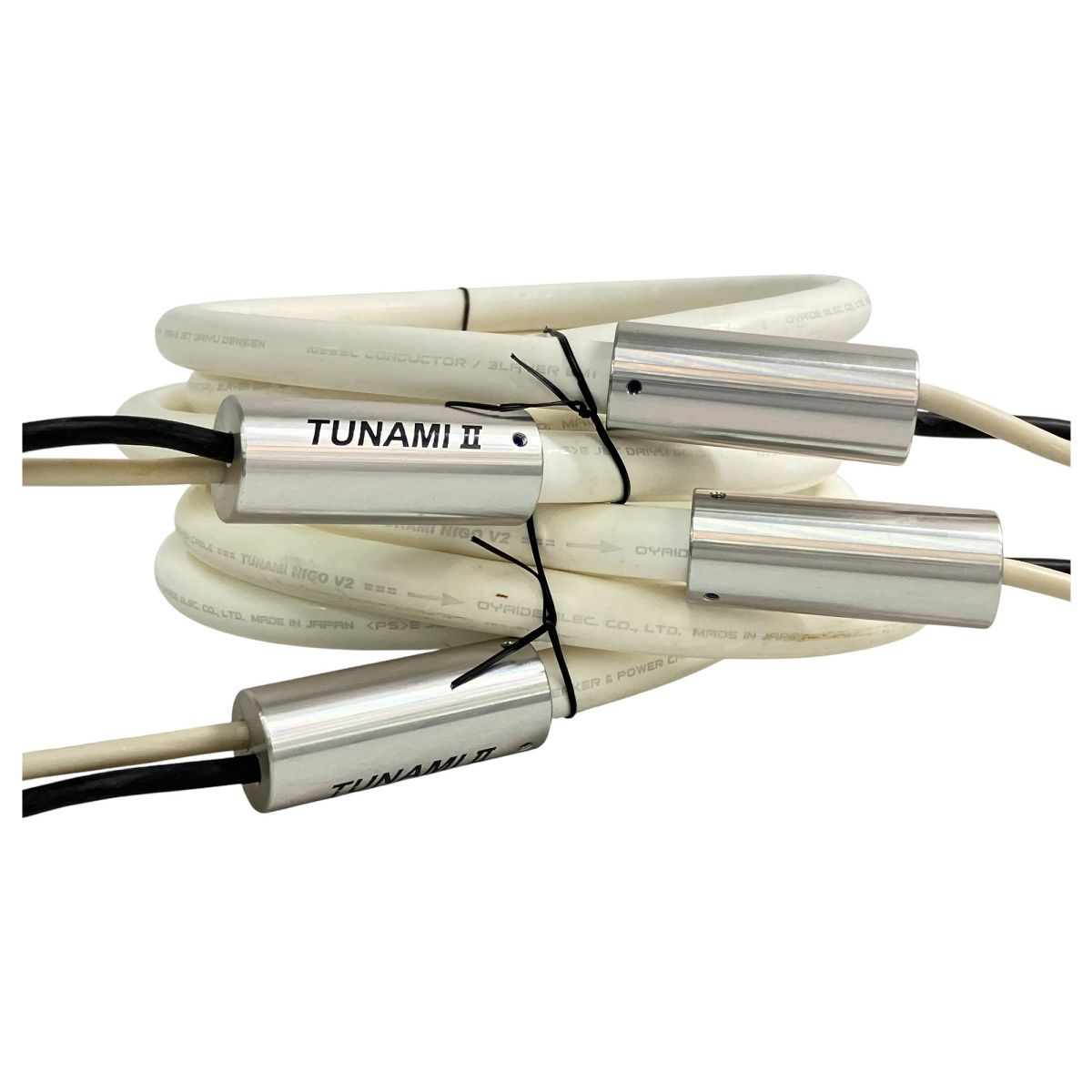 ジャンク OYAIDE TUNAMI II スピーカーケーブル ペア TUNAMI NIGO V2 オヤイデ 約2.0m オーディオ 音響機材 N10441462