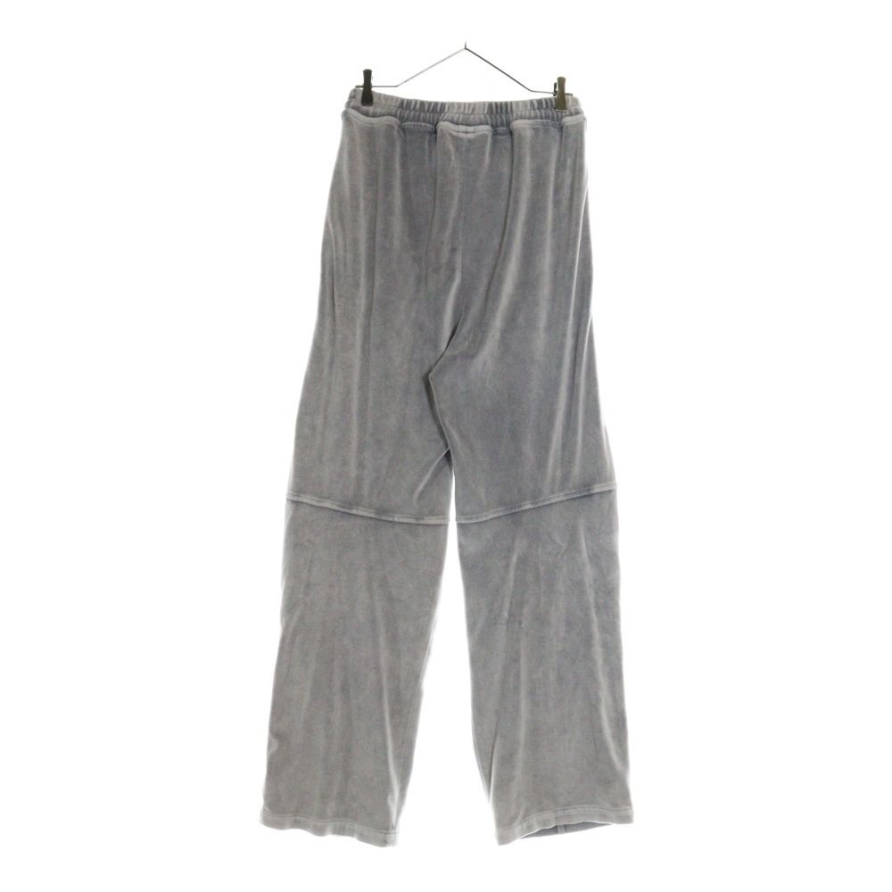 人気【アレキサンダーワン】ロゴ ベロアトラックパンツ グレー ALEXANDER WANG (アレキサンダーワン) Embossed Logo Sweatpants