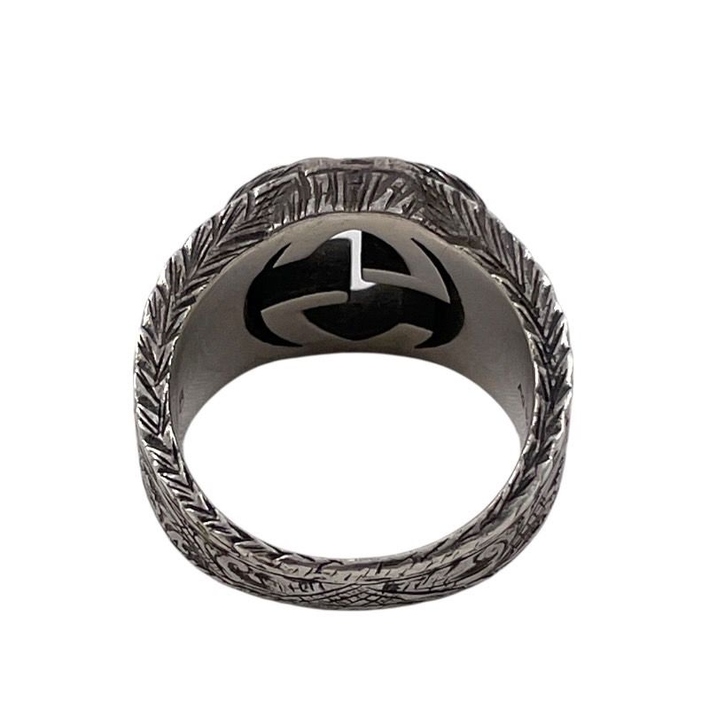 GUCCI グッチ インターロッキングG 455302 リング 指輪 シルバー925 メンズ 18号 日本サイズ17号