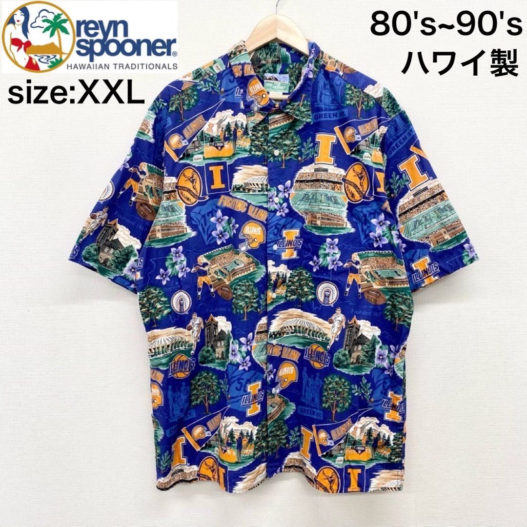 80's~90's US古着 ハワイ製 レインスプーナー reyn spooner