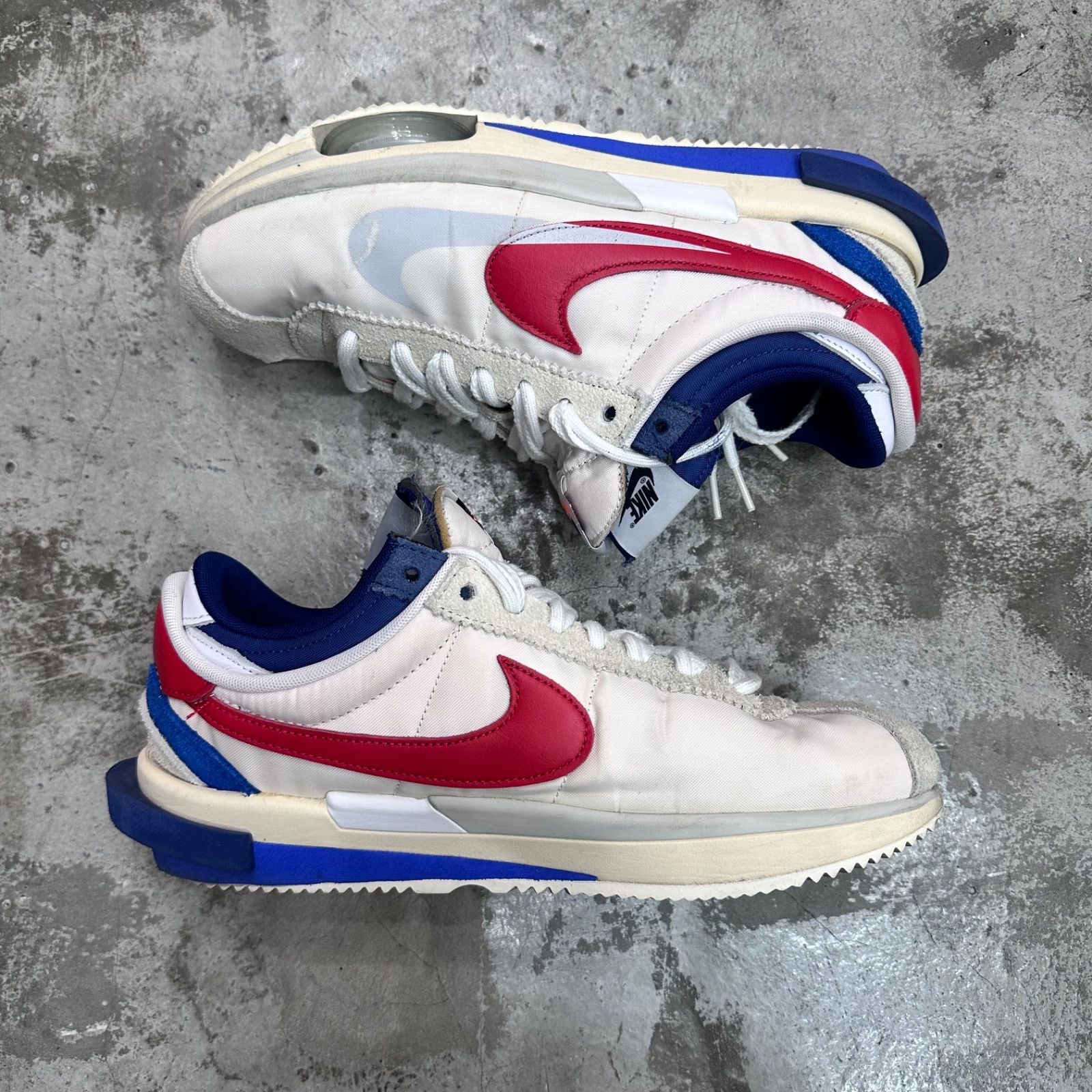 国内正規 sacai NIKE Zoom Cortez White and University Red コラボ 