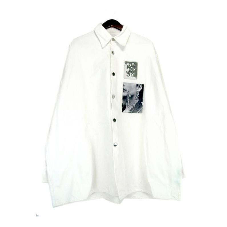 ラフシモンズ RAF SIMONS 19SS 【 BIG FIT DENIM SHIRT 191 248 10031 】 ビッグ フィット デニム  シャツ w20848 - メルカリ