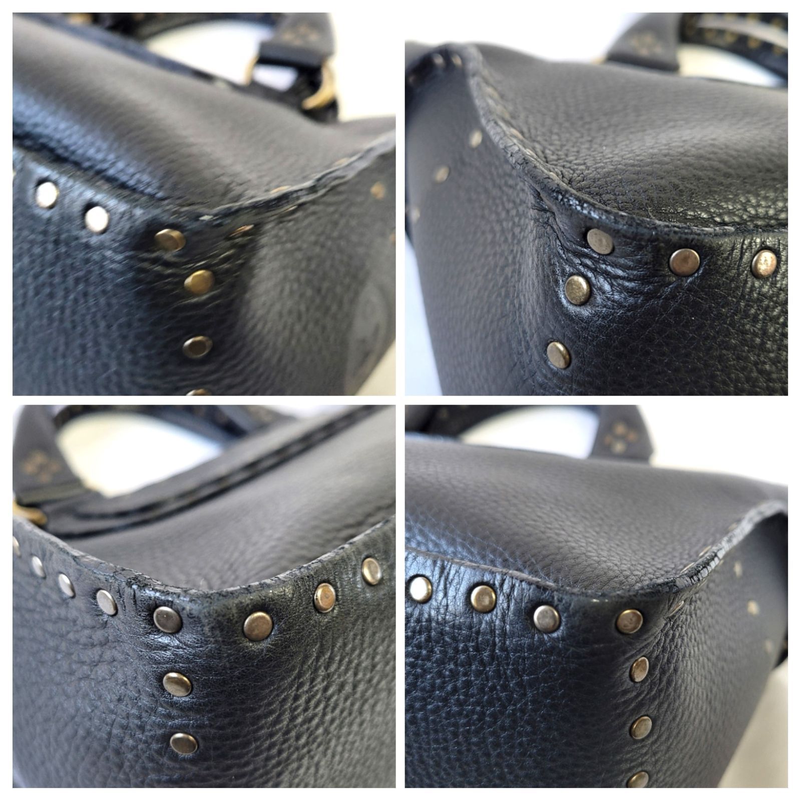 セリーヌ ブギーバッグ ハンドバッグ スタッズ ブラック CELINE