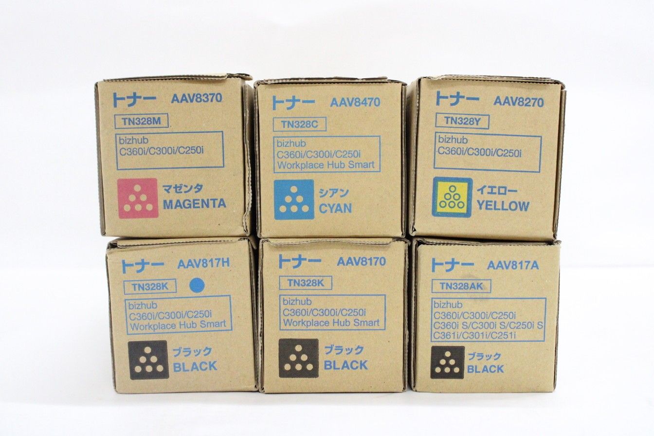 ♥ コニカミノルタ 純正 トナー TN328 4色6本 シアン マゼンタ イエロー ブラック KONICA MINOLTA ITCKWV5DSZCA-D-18-byebye