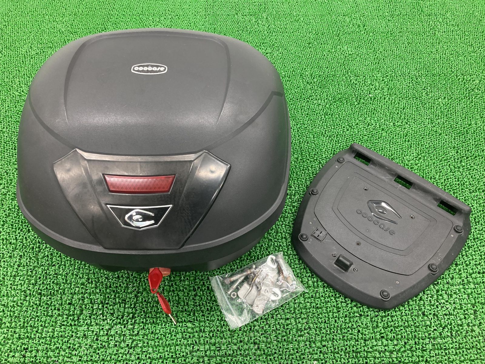 COOCASE製 トップケース 社外 中古 バイク 部品 S40 URBANBASIC リアボックス 鍵 ベース付き 40L