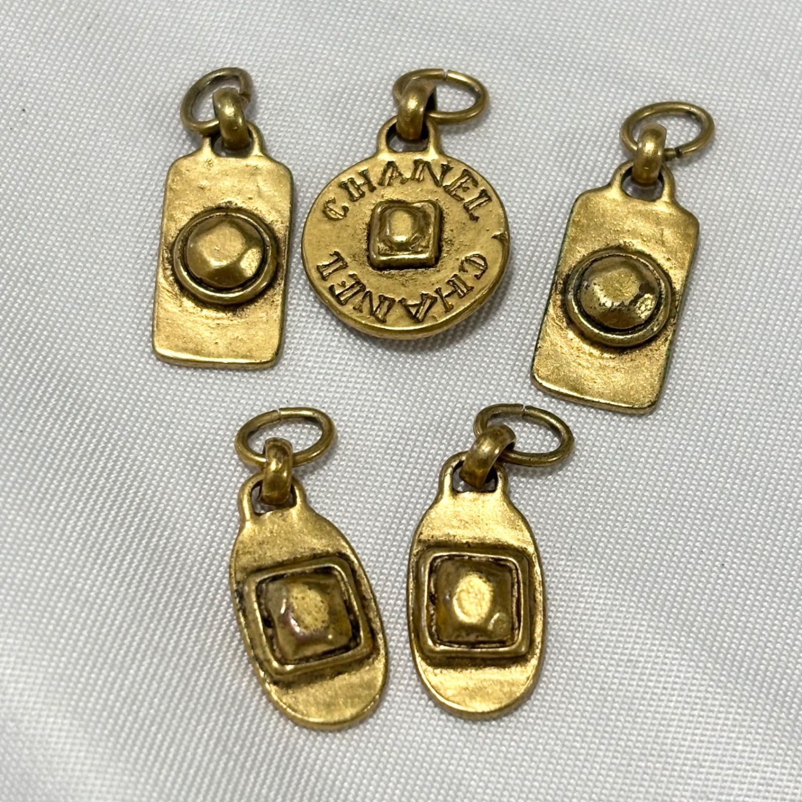 送料無料 CHANEL|シャネル|ピアスチャーム|アクセサリー|ゴールド|5点セット| 品