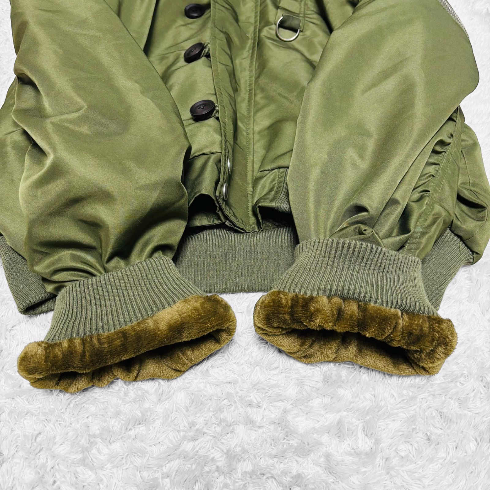 moussy n-2b フライトジャケット ミリタリー y2k グランジ 平成 Y2K N2B N-2B ミリタリー フライジャケット サバイバル ボア
