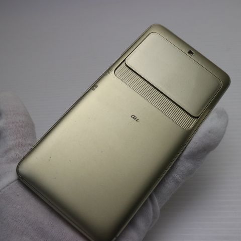 美品 KYV43 BASIO3 ゴールド スマホ 即日発送 スマホ 白ロム au