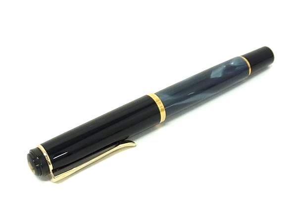 ■新品■未使用■ Pelikan ペリカン 万年筆 筆記用具 文房具 ステーショナリー ブラック系×ブルー系 FJ7521 □新品□未使用□ Pelikan ペリカン 万年筆 筆記用具 文房具