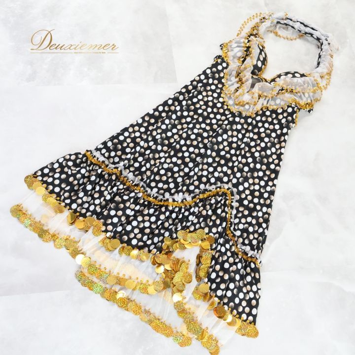 フリル 水玉模様