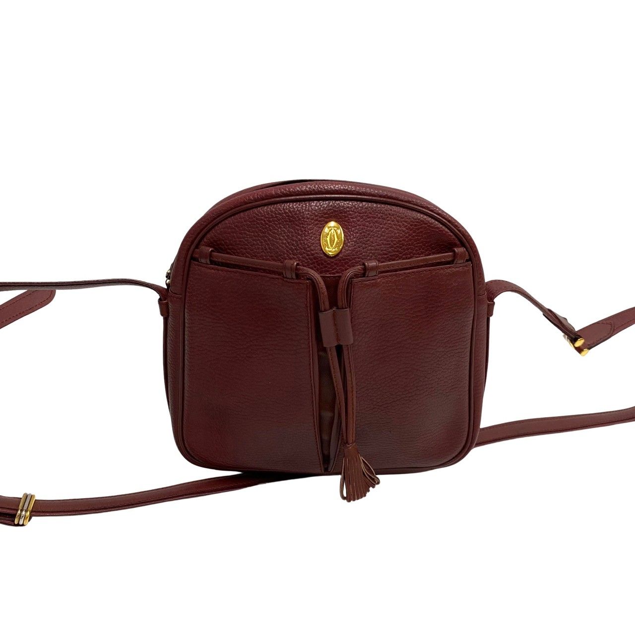 ほぼ未使用 カード付 CARTIER カルティエ マストライン ロゴ 金具 