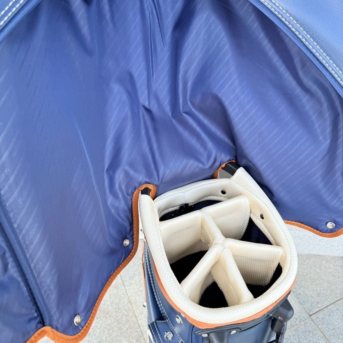 激安特価で販売中！ MALBON GOLF ネイビー キャディバッグ スタンド ゴルフバッグ スムーズな