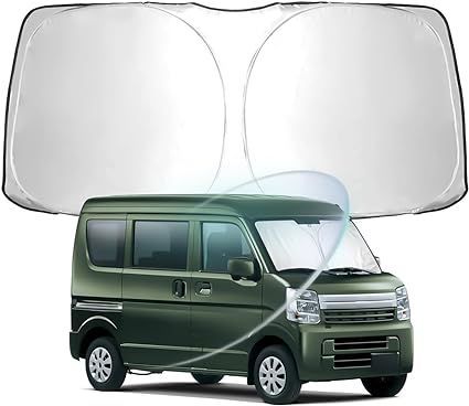 WEIPIN スズキ every フロント サンシェード エブリイ/エブリイワゴン DA17V DA17W型 2015年～現行 専用 サンシェード 車 フロント ガラス用 シンシェード 車 日除け UVカット断熱 遮光 車中泊 日よけ 