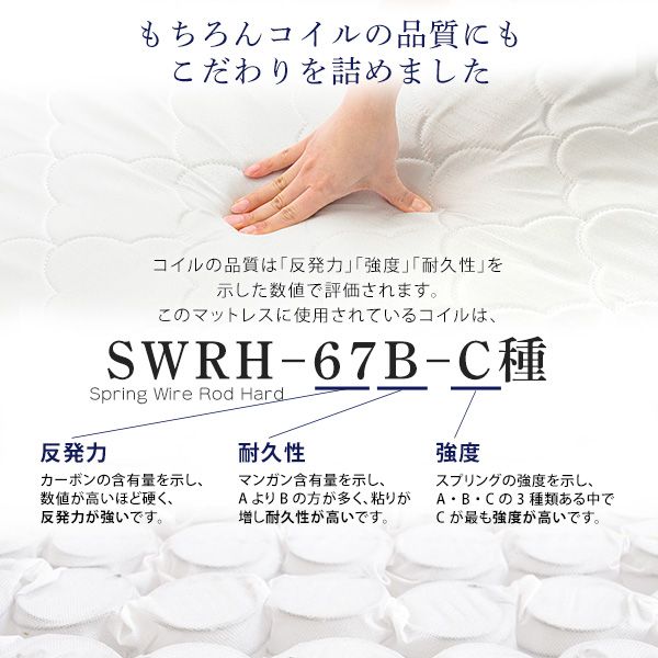 ポケットコイルマットレス 高品質