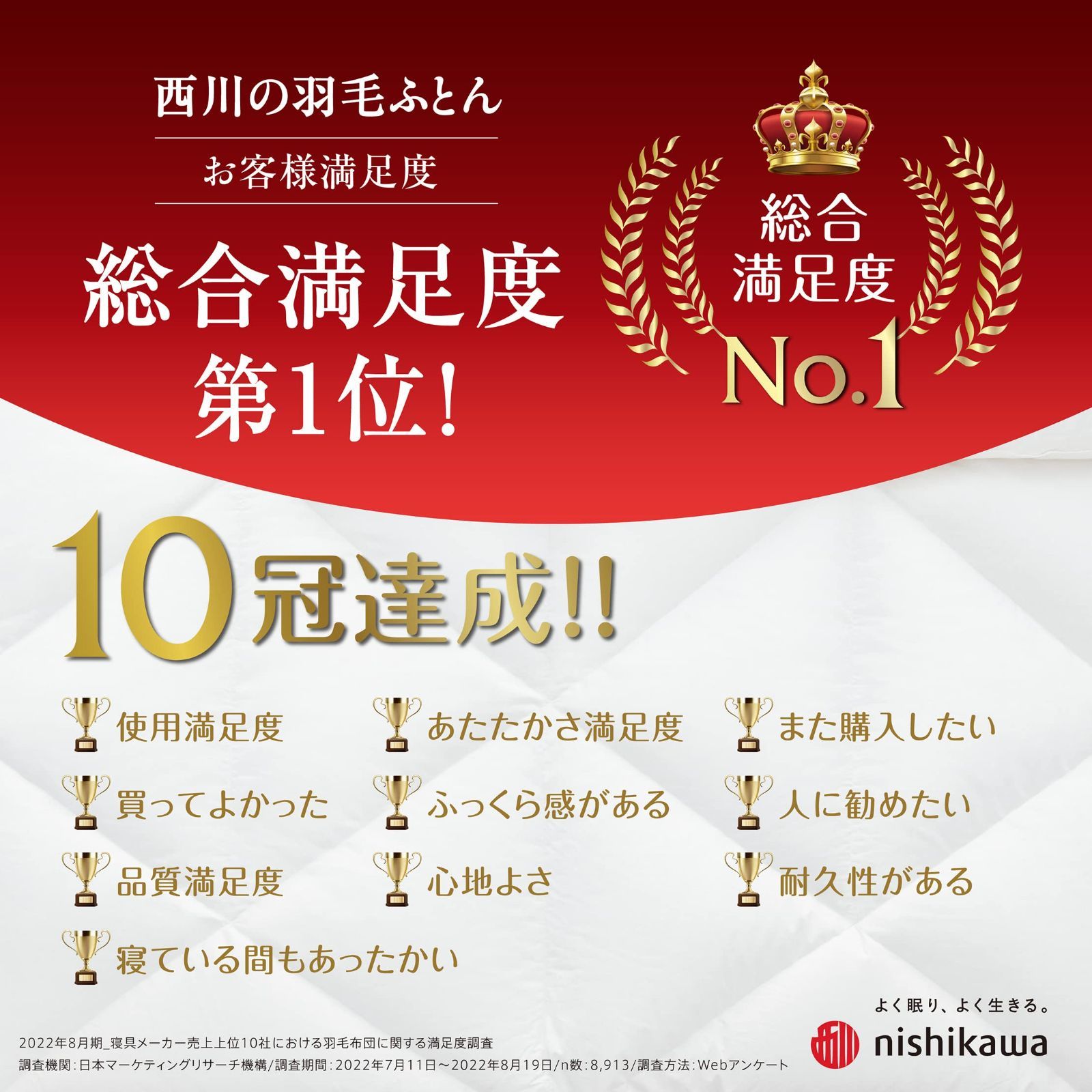 西川 羽毛掛け布団