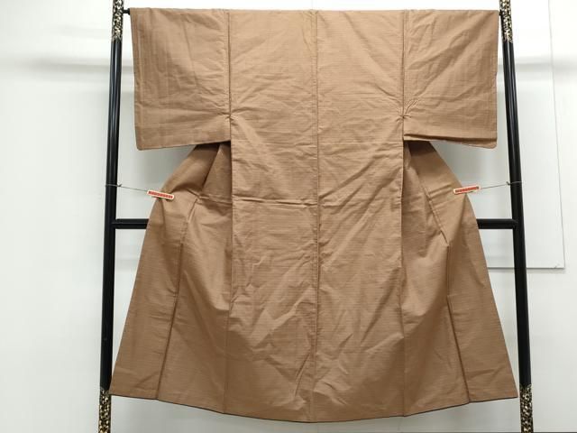 平和屋着物 男性 紬 格子文 正絹 th