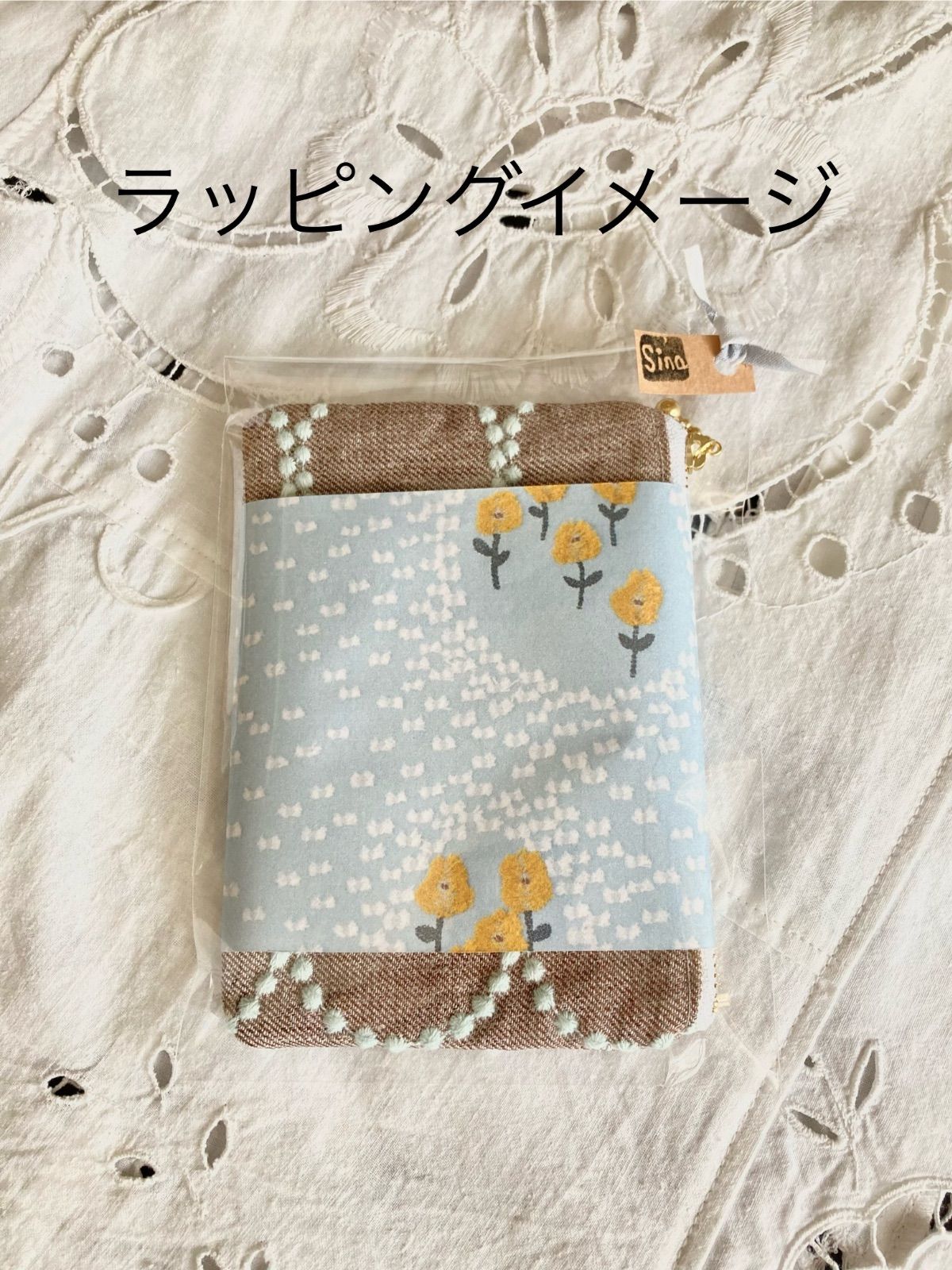 ⚮ミナペルホネン レア flower cake anemone ペンケースがま口 ⚮ミナペルホネン レア flower cake anemone ペンケースがま口