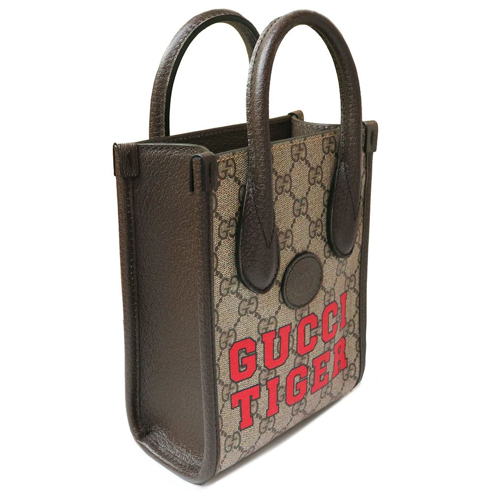 グッチ GUCCI インターロッキングG TIGER ミニ トート ショルダー