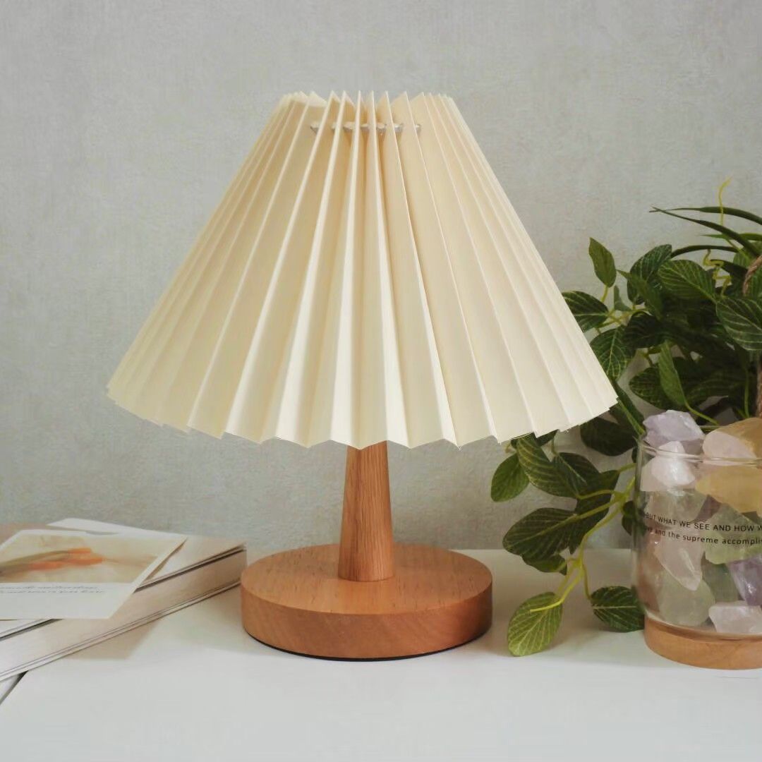 プリーツシェードランプ 新品未使用 スタンドライト ルームライト 寝室  