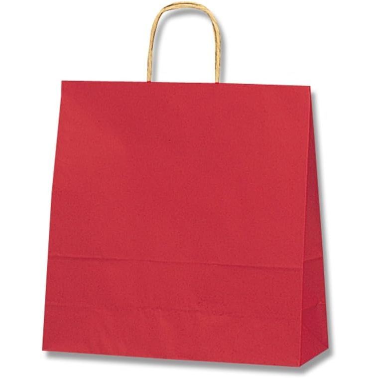 シモジマ HEIKO 手提げ紙袋 25チャームバッグ 25 CB 3才 未晒 赤C 幅320 マチ115 高310 mm
