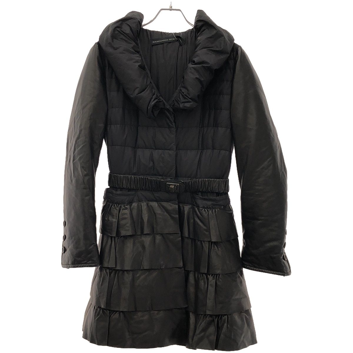 ERMANNO SCERVINO エルマンノ シェルヴィーノ レザー切替ベルテッド 