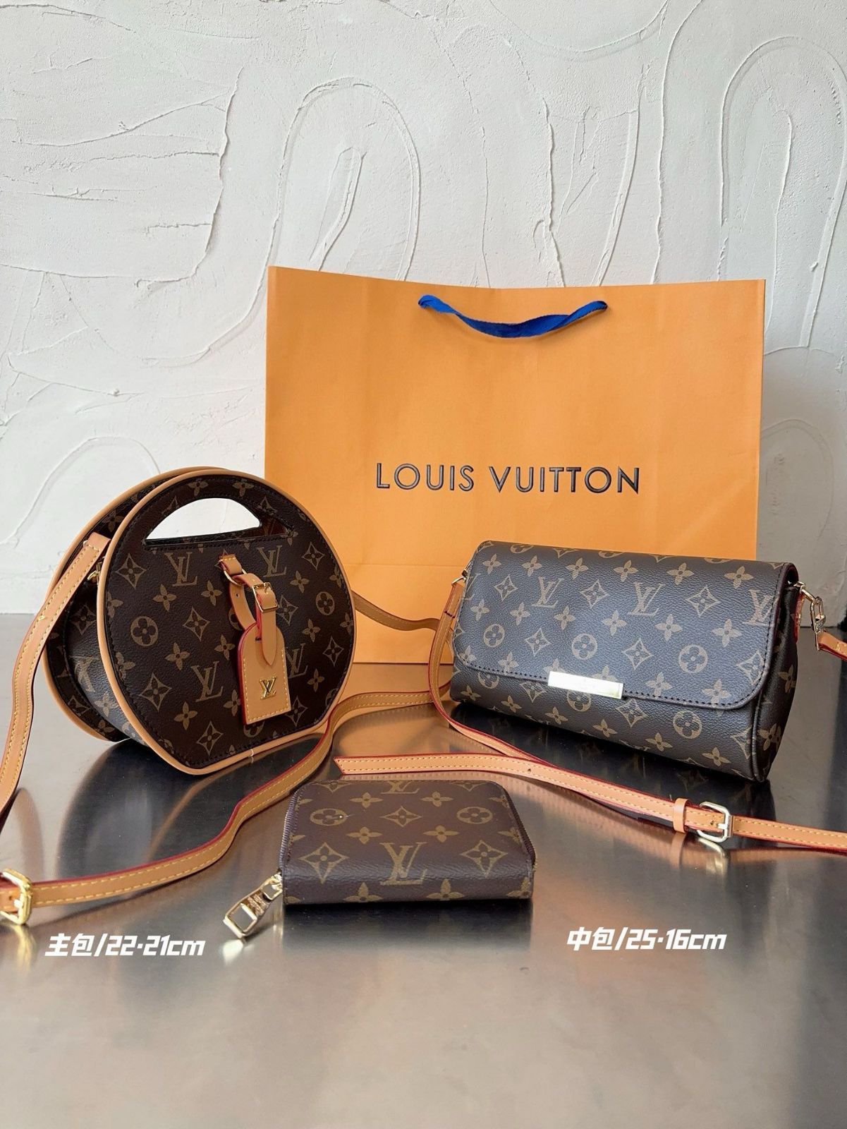 可愛い  LOUIS VUITTON  ハンドバッグ  バック  ショルダーバッグ  レディースバッグ  3点セット