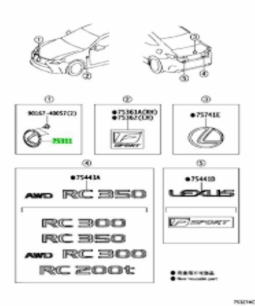 トヨタ 純正 IS200t フロントグリル エンブレム レーダー プリクラッシュ EMBLEM RADIATORGRILLE 53141-53030 TOYOTA LEXUS Genuine USTAUSTRALIA_COM_AU