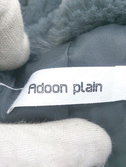 Adoon plain フェイクファーブルゾン