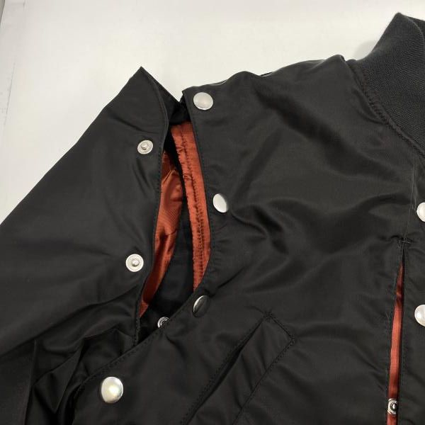 中古】GRANCY ボリューム レイヤードデザイン MA-1 ブラック