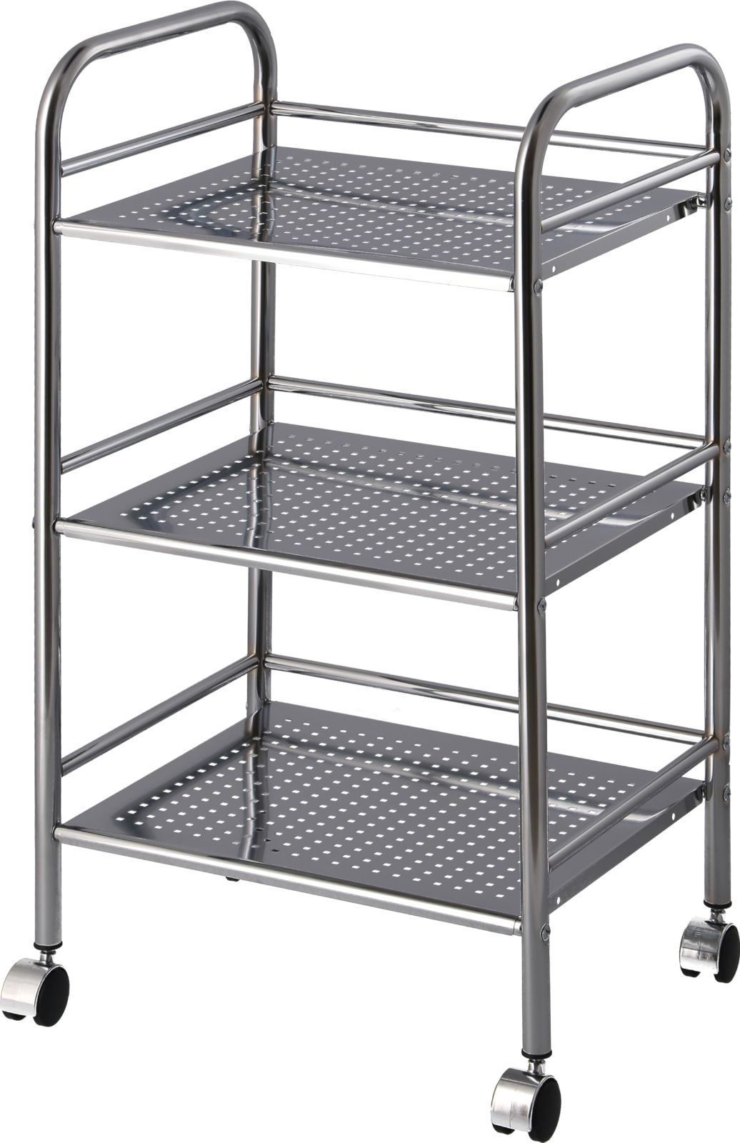 人気商品】シルバー 幅40×奥行32×高さ74.5cm キッチン収納 3段