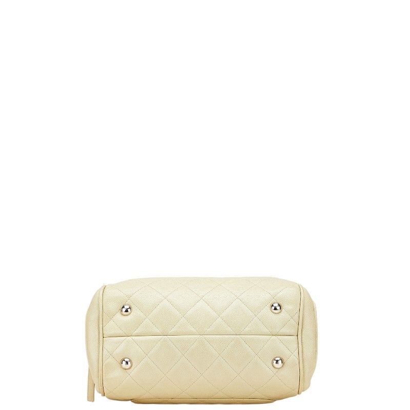 シャネル マトラッセ ココマーク シルバー金具 チェーン ショルダーバッグ キャビアスキン レディース CHANEL 【205-22430】 シャネル マトラッセ ココマーク シルバー金具 チェーン ショルダー