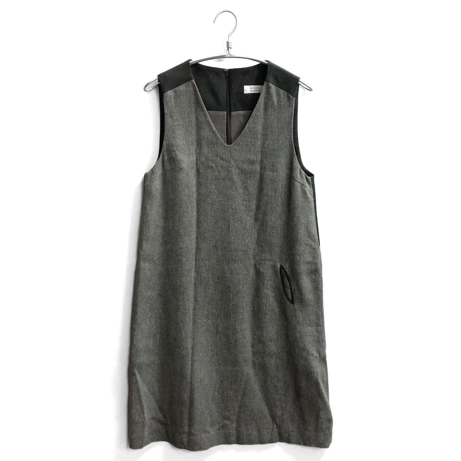 美品】日本製 atelier naruse アトリエナルセ ジャンパースカート