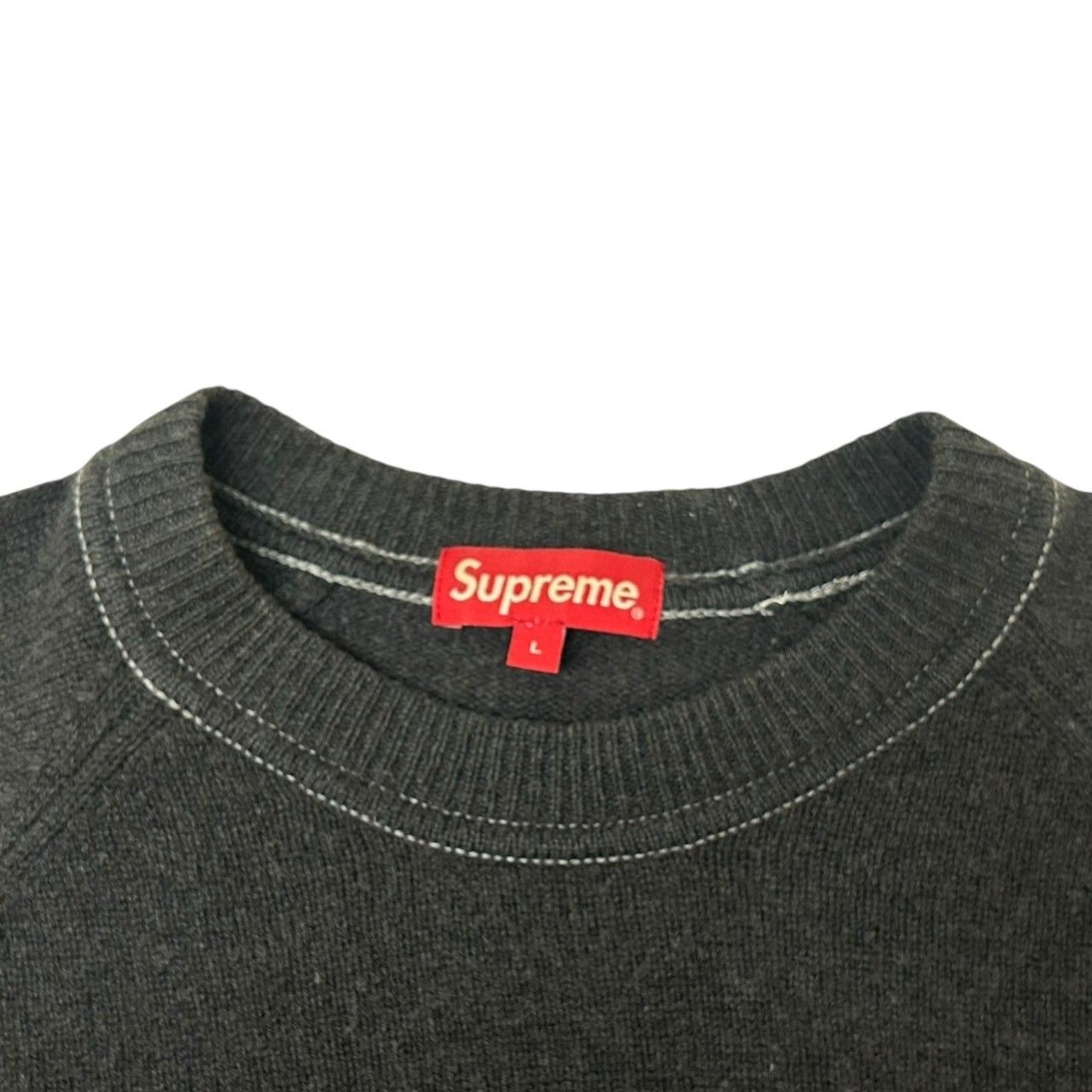 Supreme (シュプリーム) STONE WASHED SWEATER 20AW ストーンウォッシュ セーター ニット ラグラン L  チャコールグレー メンズ/045 - メルカリ