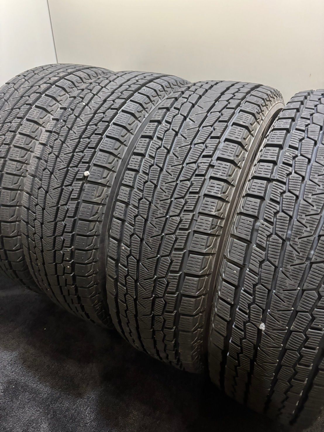 225/65R17 YOKOHAMA/ice GUARD G075 24年製 スタッドレス 4本 ヨコハマ アイスガード ハリアーRAV4 エクストレイル CX-5 (南7-I268)