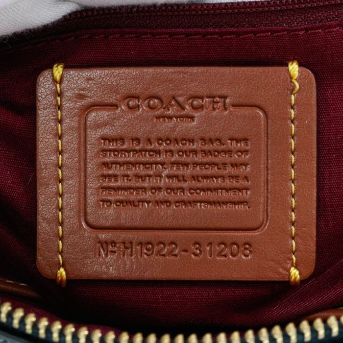 コーチ COACH カメラバッグ レザー PVC シグネチャー 31208 ショルダーバッグ クロスボディ 斜め掛け 肩掛け ポシェット ポーチ ミニバッグ レディース ブラック / ネイビー 中古 mao10088 コーチ COACH カメラバッグ レザー PVC シグネチャー 31208 ショルダー