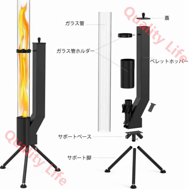 キャンプパティオガーデンピクニック用暖炉