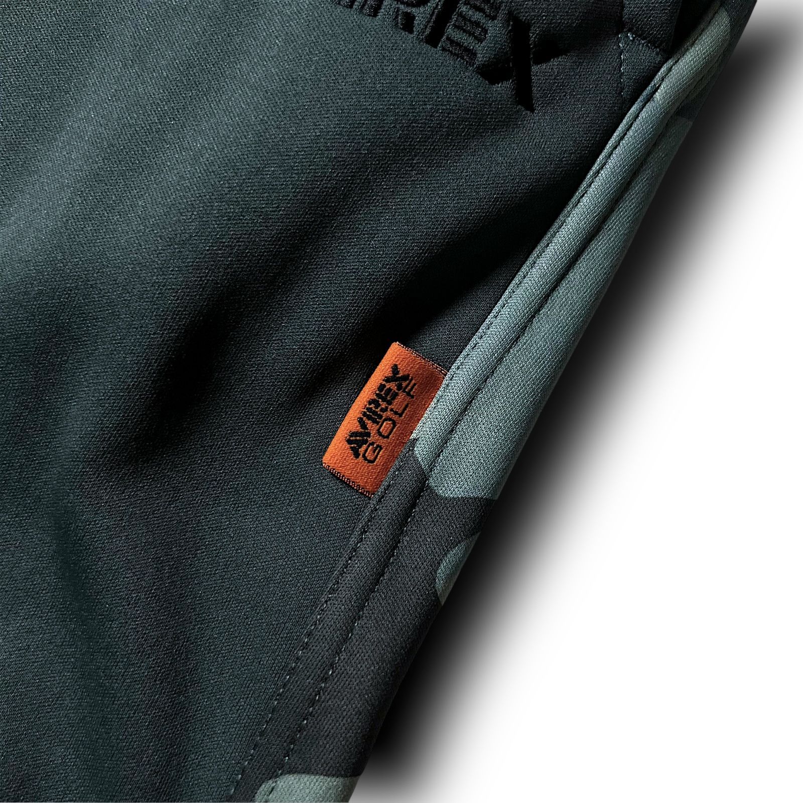 XL AVIREX GOLF ダンボールニット 裏起毛パンツ 肉厚 厚手 KHA