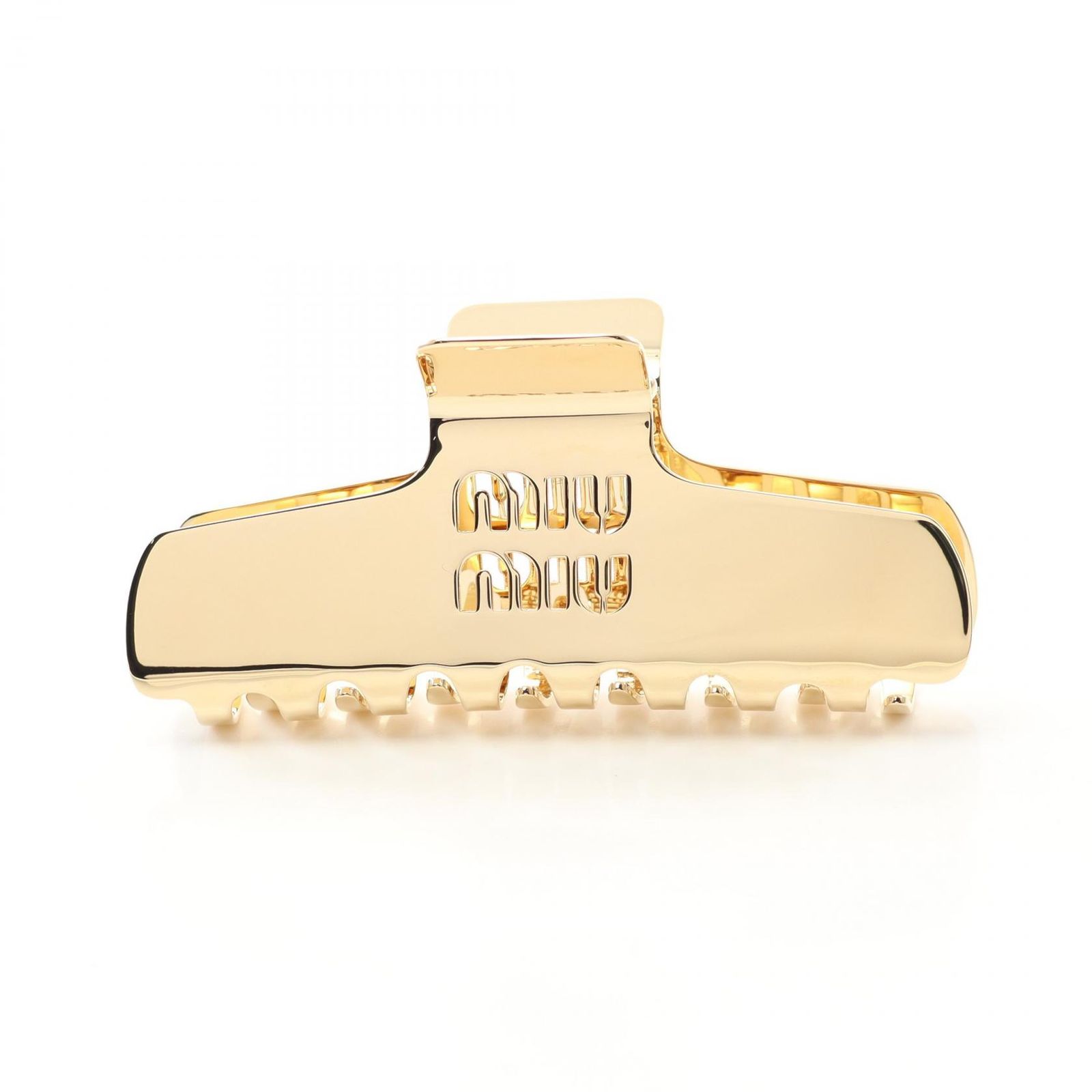 miu miu ヘアクリップ ゴールド miu MIUMIU ミュウミュウ ヘアクリップ 5IF218 2DTU レディース