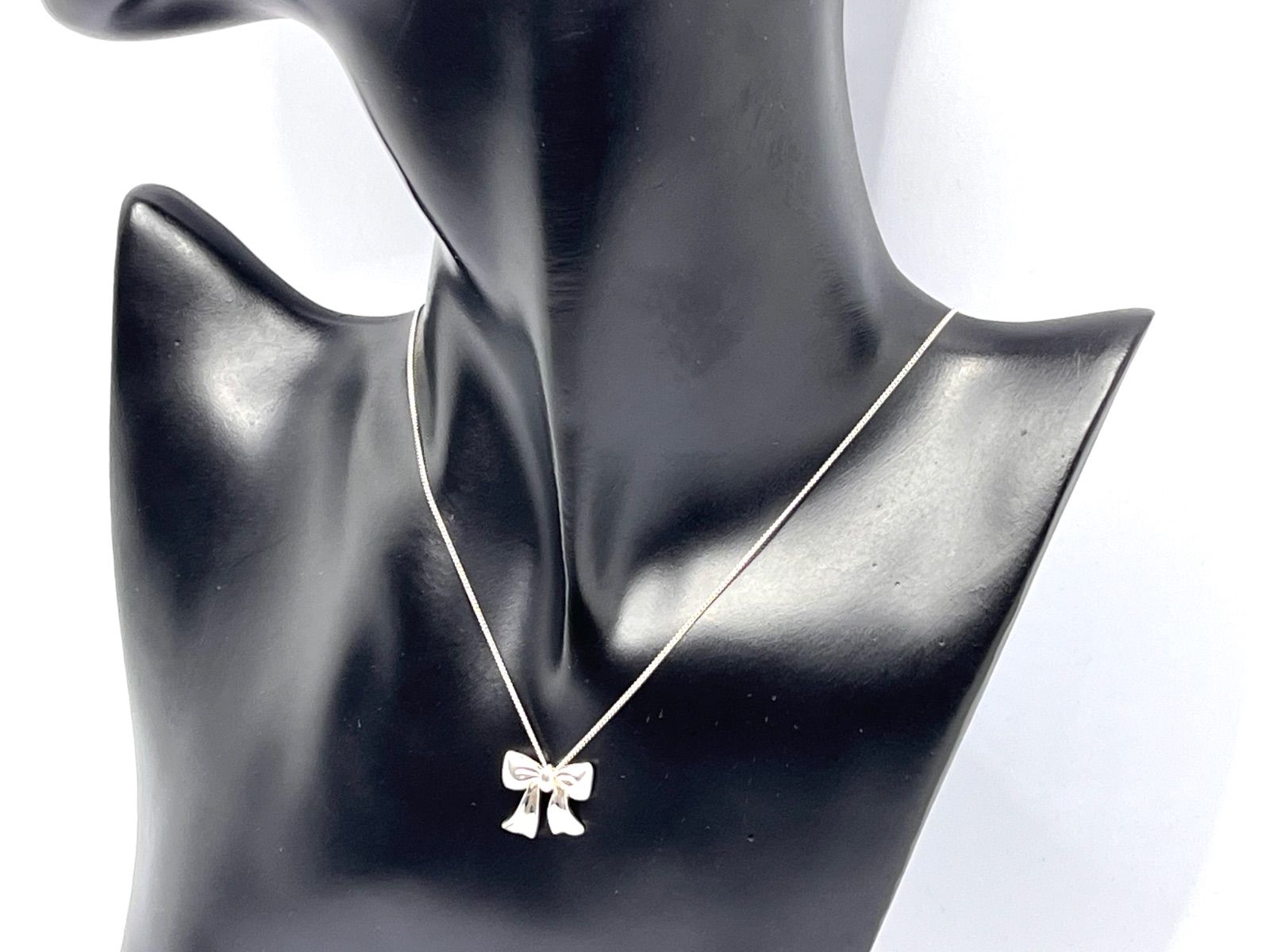 a132 Tiffany&Co. オールド ティファニー 1990 リボン ネックレス