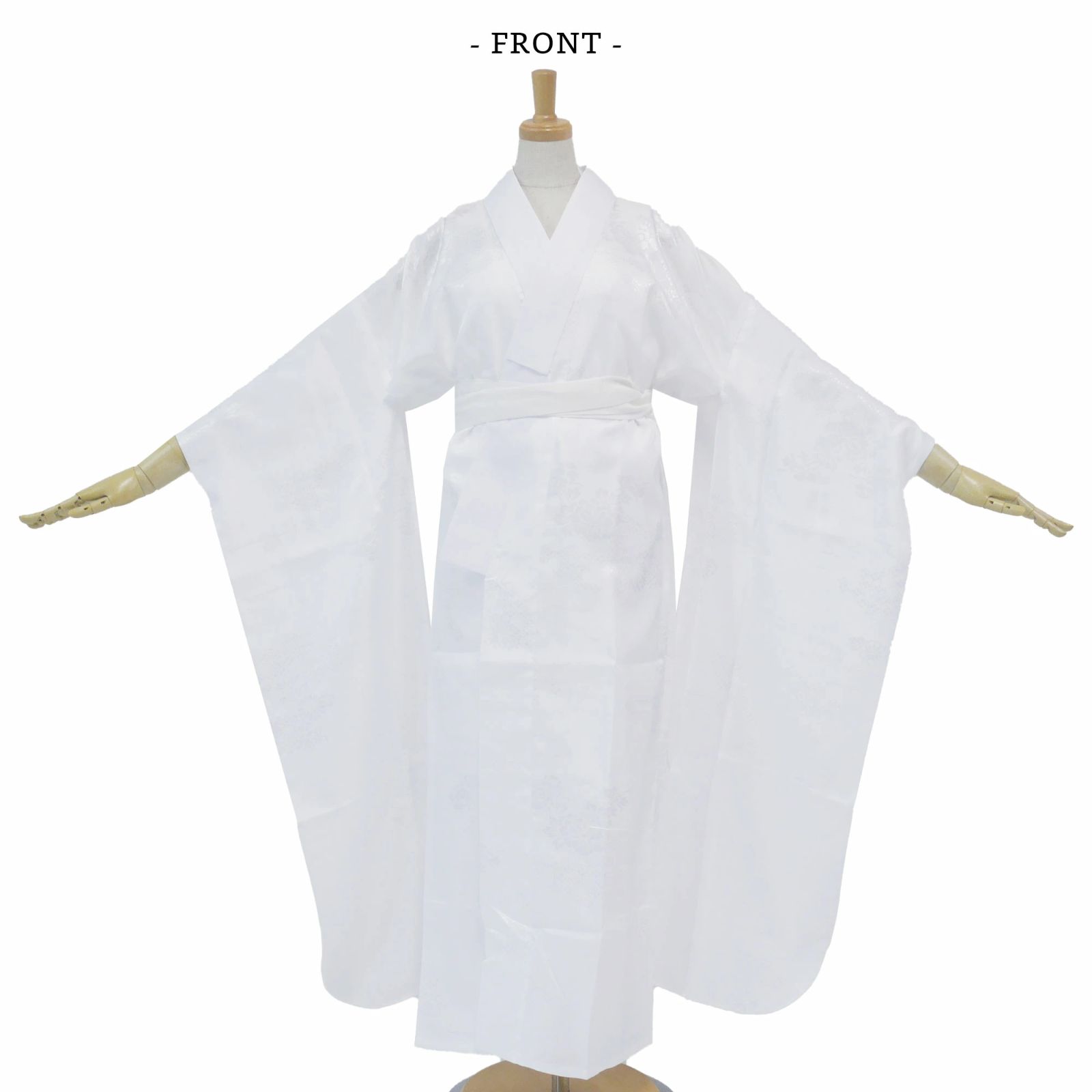 お振袖用長襦袢 化繊 LLサイズ 衿芯つき 長襦袢 成人式 半衿付