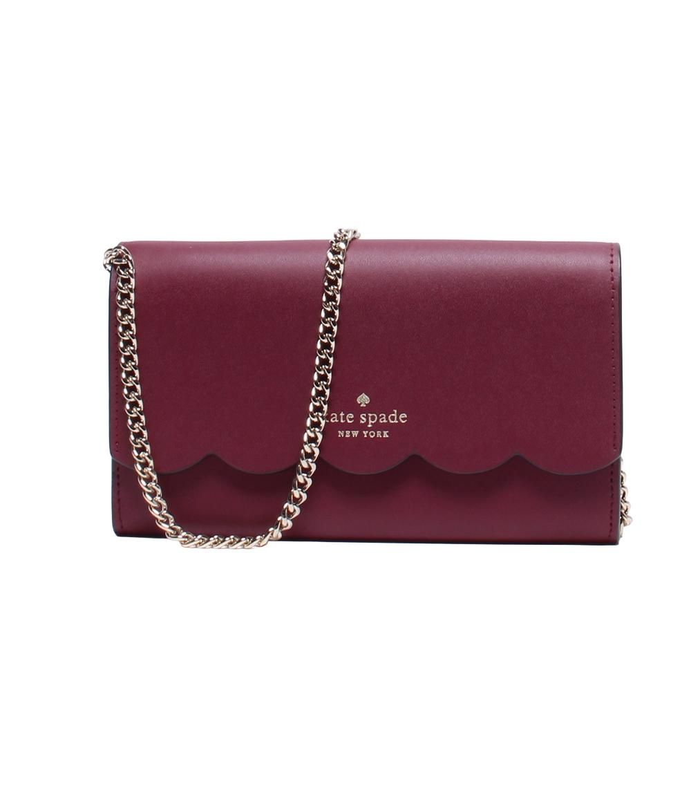 【美品】katespade　ケイトスペード　ショルダーチェーンウォレット　長財布 ケイトスペード ショルダーバッグ チェーンウォレット