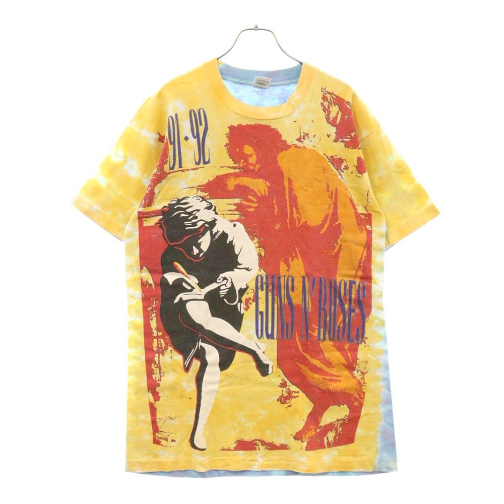 VINTAGE (ヴィンテージ) 90S VINTAGE Guns N Roses Use Your Illusion ガンズアンドローゼズ ユーズ ユア イリュージョン タイダイ プリントTシャツ 半袖カットソー マルチカラー
