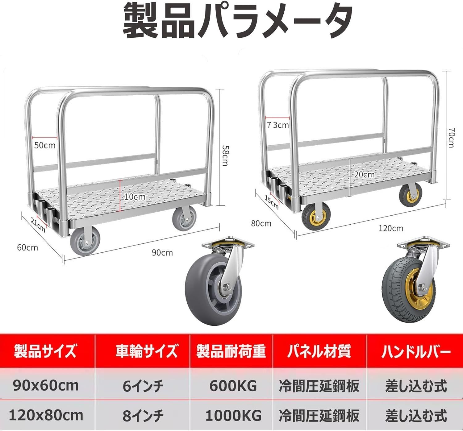 長尺物運搬車