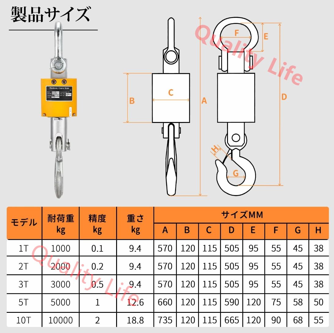 高精度クレーンスケール